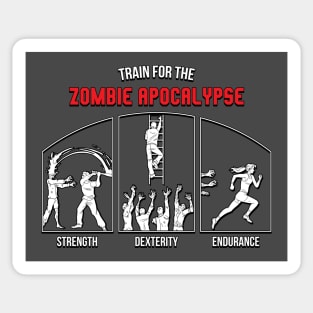 Train for the Zombie Apocalypse Sticker